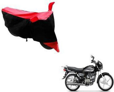 WONAK Waterproof Two Wheeler Cover for Hero(Splendor Plus, Red, Black)