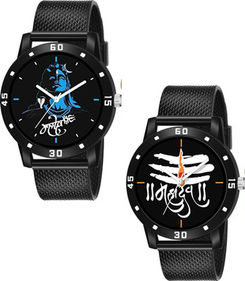 XN XEEZOS mahadev combo All Black And With Digital Watch Analog Watch  - For Boys