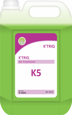 K'TRiQ Green Apple Spray K5 - No Stains Ready to Use Long-Lasting Green Apple Air Freshener with Fresh Aroma for Room, Work Place and more(5 L)