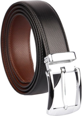 cyclone Men Casual, Party, Formal, Evening Black Genuine Leather Reversible Belt