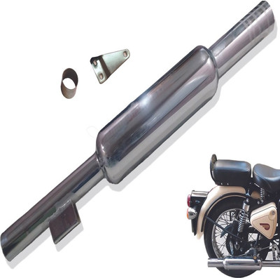 GOLSM Royal Enfield Classic 350 Full Exhaust System(Mild Steel)