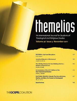 Themelios, Volume 36, Issue 3(English, Paperback, unknown)