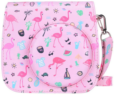 Zenko MINI 11 INSTAX CAMERA POUCH  Camera Bag(Watermelon flamingos)