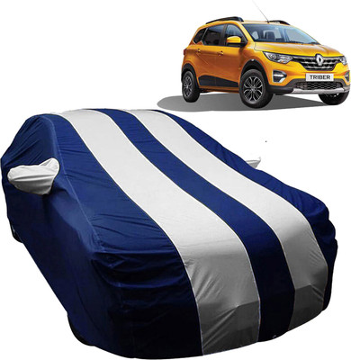 UK Blue Car Cover For Renault Triber (With Mirror Pockets)(White, Blue, For 2019, 2020, 2021 Models)