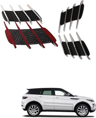 XZRTZ Car Side Airflow Grille, 2X Chrome Car Auto Bonnet Air Intake Flow Side Fender Vent Hood Scoop Cover (Silver + Black) A37 Matte, Glossy, Chrome Chevrolet Optra Side Garnish