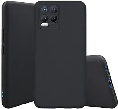 Lustree Back Cover for Realme 8 4G / Realme 8 Pro Pudding Matte Case(Black, Shock Proof, Silicon, Pack of: 1)