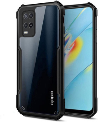 Flipkart SmartBuy Back Cover for Oppo A54 Air Cushion Case(Black, Shock Proof)