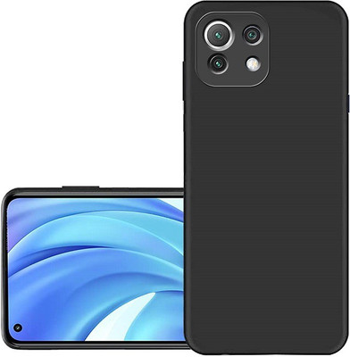 Maniya Creations Back Cover for Mi11 lite, Redmi Mi 11 lite, Xiaomi Mi 11 Lite, Mi 11 Lite 5G Full Camera Protection Back Cover Case(Black, Camera Bump Protector, Silicon)