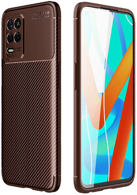 Flipkart SmartBuy Back Cover for Realme 8 5G, Realme 8s 5G Ultra Slim Carbon Fibre Case(Brown, Shock Proof)