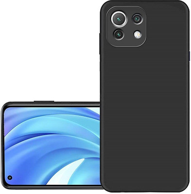 Maniya Creations Back Cover for Mi11 lite, Redmi Mi 11 lite, Xiaomi Mi 11 Lite, Mi 11 Lite 5G Full Camera Protection Back Cover Case(Black, Camera Bump Protector, Silicon)