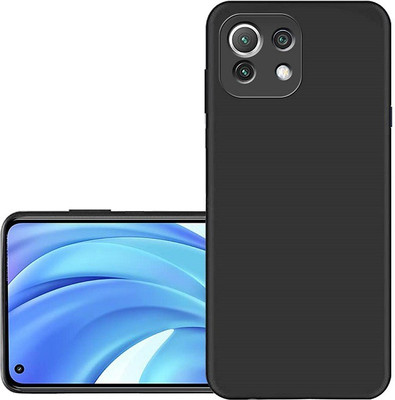 Maniya Creations Back Cover for Mi11 lite, Redmi Mi 11 lite, Xiaomi Mi 11 Lite, Mi 11 Lite 5G Full Camera Protection Back Cover Case(Black, Camera Bump Protector, Silicon)