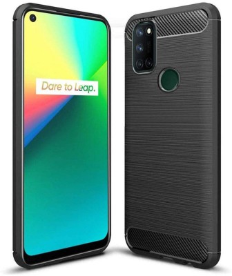 Flipkart SmartBuy Back Cover for Realme 7i, Realme C17 Carbon Fiber TPU Case(Black, Shock Proof, Pack of: 1)