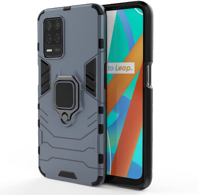 Flipkart SmartBuy Back Cover for Realme 8 5G, Realme 8s 5G 360° Rotating Kickstand Hybrid Case(Blue, Ring Case, Pack of: 1)