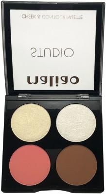 maliao Studio Cheek and Contour Highlighter Blusher Palette S3 Concealer(Multicolor, 12 g)