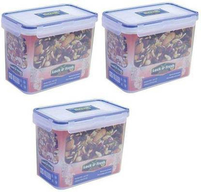 PRAGATI SALES Plastic Utility Container  - 3570 ml(Pack of 3, White)
