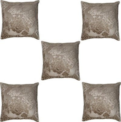 EXOTICE Floral Cushions Cover(Pack of 5, 40 cm*40 cm, Beige)