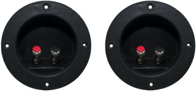 Ovicart 2 Pin Round Speaker Terminal Box Pack of 2 Electronic Components Electronic Hobby Kit