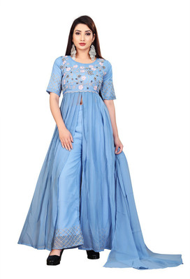 helofy Women Kurta Palazzo Set