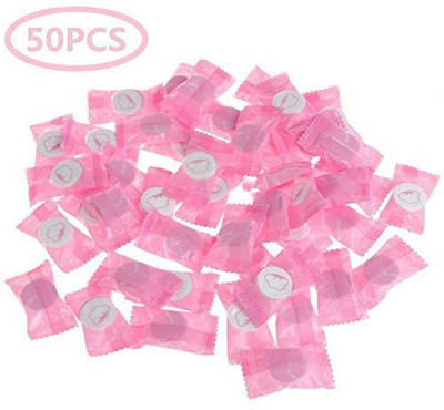 BORIS Magic Tablet Mini Cotton Travel Compressed Towel Tablet Disposable Facial Tissue Wipes.When you are finished eating, just grab an towel, add a few drops of water and clean yourself up in seconds[PACK OF 50 Coin Candy Tablet](50 Tissues)