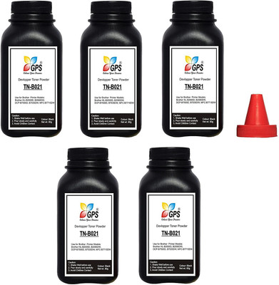 GPS Colour Your Dreams B021 for TN-B021 Toner Powder Refill for Brother DCP-B7530DN / DCP - B7500D / HL-B2050DN / HL-B2000D / MFC - B7720DN / MFC-B7700D / HL-B2080DW / DCP-B7520DW / MFC-B7715DW Bottel Pack Of 5 With Nozzle 80gm Each. Black Ink Toner Powder GPS Colour Your Dreams B021 for TN-B021 Toner Powder Refill for Brother DCP-B7530DN / DCP - B7500D / HL-B2050DN / HL-B2000D / MFC - B7720DN / MFC-B7700D / HL-B2080DW / DCP-B7520DW / MFC-B7715DW Bottel Pack Of 5 With Nozzle 80gm Each. Black Ink Toner Powder