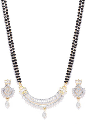 Krishna Creation Alloy Gold-plated Silver Jewellery Set(Pack of 1)