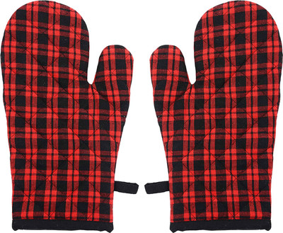 KUBER INDUSTRIES Red Cotton Kitchen Linen Set(Pack of 2)