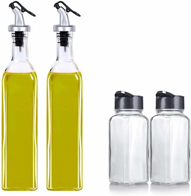 Coozico Oil & Vinegar Set Glass(4 Piece)