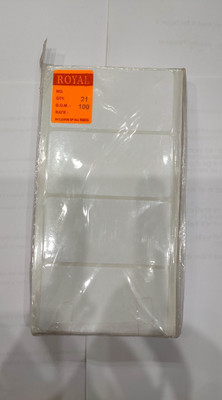 ROYAL STIC No. 21 Self Adhesive Paper Label(White)