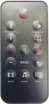 Akshita SB150 Soundbar Sound bar w/ CR2025 Remote Control SB150 Soundbar Cinema Remote Control Compatible for Sound Bar ( Chake Image With Old Remote ) JBL Remote Controller(Black)