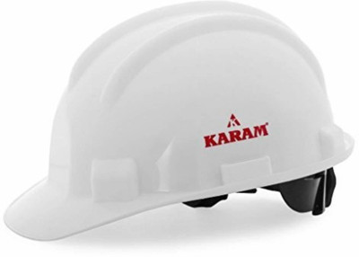 Karam PN501 PN501 Plastic Safety Helmet (White ) Pack Of 5 Construction Helmet(Size - Free)