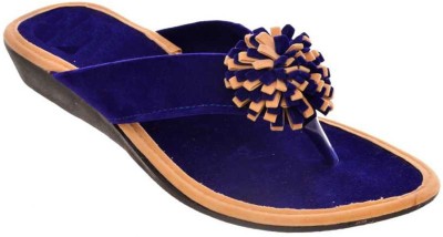 Ziuxto Women Flats(Blue , 8)