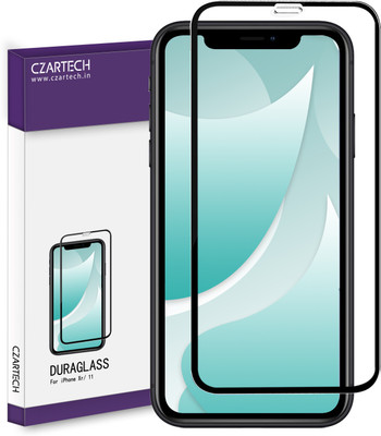CZARTECH Edge To Edge Tempered Glass for Apple iPhone XR, iPhone 11(Pack of 1)