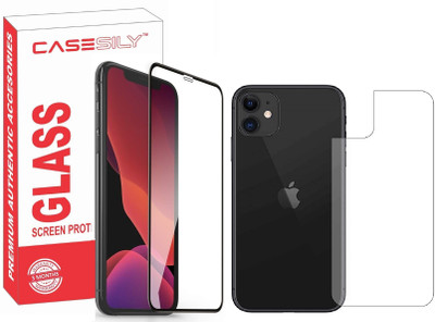 Casesily Front and Back Tempered Glass for iPhone 11(Pack of 2)