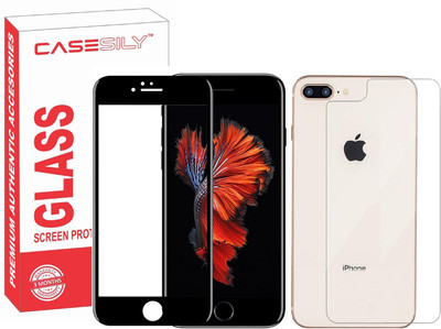 Casesily Front and Back Tempered Glass for Apple iPhone 8 Plus(Pack of 2)