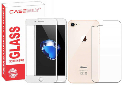 Casesily Front and Back Tempered Glass for Apple iPhone 7(Pack of 2)