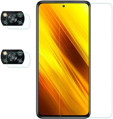 ZORAM Impossible Screen Guard for ZORAM Flexible, 9H Impossible Tempered Glass Screen Guard With Back Camera Glass Guard for Poco X3 NFC (Combo)(Pack of 1)