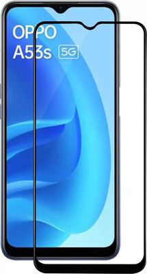 KML Crafts Villa Edge To Edge Tempered Glass for Oppo A53s(Pack of 1)
