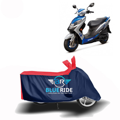 BLOERIDE Two Wheeler Cover for Suzuki(Swish 125, Red, Blue)