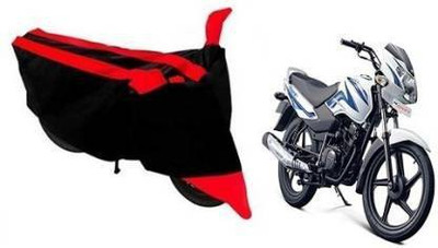 WONAK Waterproof Two Wheeler Cover for TVS(Sport, Red, Black)