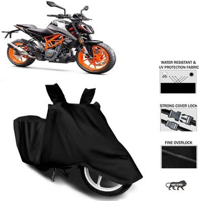 Kkit Waterproof Two Wheeler Cover for KTM(390 Duke, Black)