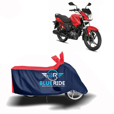 BLORIDE Two Wheeler Cover for Hero(Glamour i3s, Red, Blue)