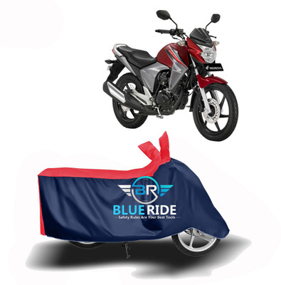 BLOERIDE Two Wheeler Cover for Honda(Dazzler, Red, Blue)