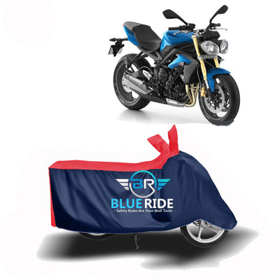 THE REAL ARV Waterproof Two Wheeler Cover for Triumph(Street Triple, Red, Blue)
