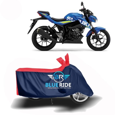 BLUERIDE Two Wheeler Cover for Suzuki(GSX, Red, Blue)