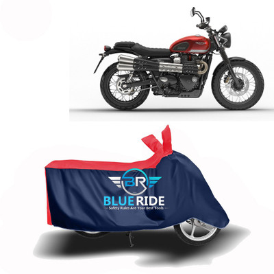 THE REAL ARV Waterproof Two Wheeler Cover for Triumph(Street Scrambler, Red, Blue)