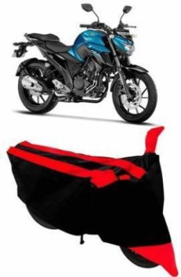 WONAK Waterproof Two Wheeler Cover for Yamaha(FZ S V3.0 FI, Red, Black)