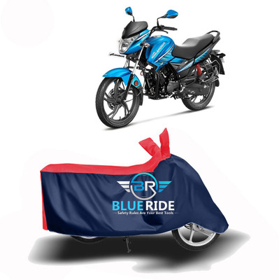 BLOERIDE Two Wheeler Cover for Hero(Glamour FI, Red, Blue)
