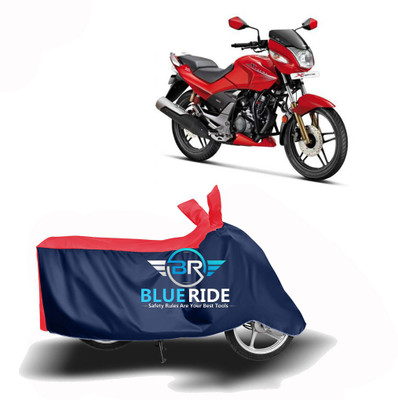 BLOERIDE Two Wheeler Cover for Hero(CBZ TYPE 1, Red, Blue)