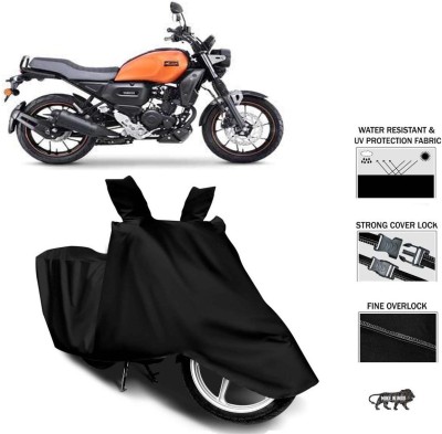 Mdstar Two Wheeler Cover for Hero, Honda, TVS, Yamaha, Hero Electric, Universal For Bike(FZ, Black)