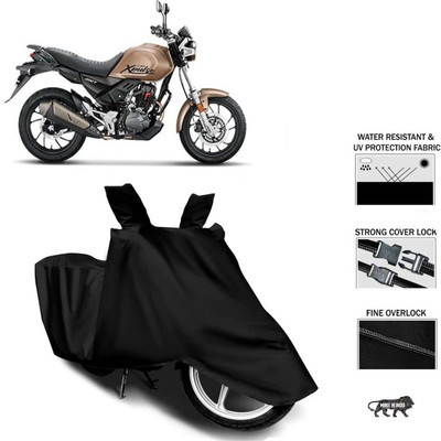Mdstar Waterproof Two Wheeler Cover for Hero(Xpulse 200T, Black)